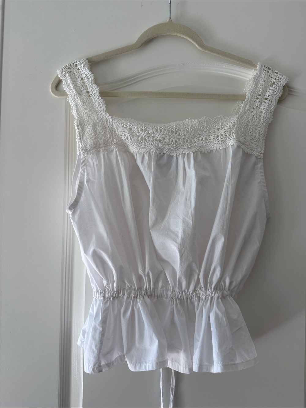Laneway The Label White Crochet Trim Blouse - Picture 8 of 10